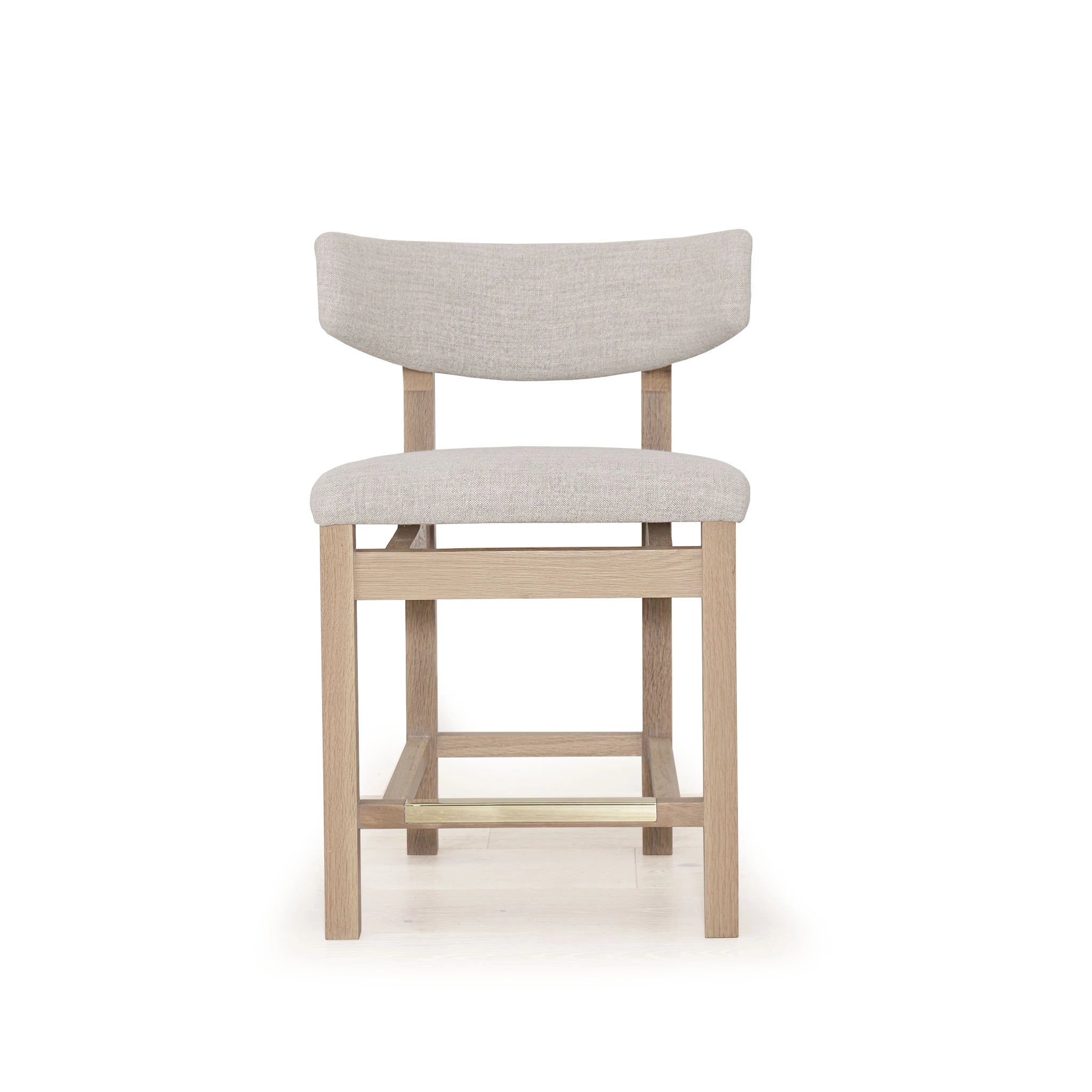 As Shown: Belgian Fog. Oak finished in Mint White Natural.