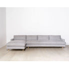 As Shown: Slipcovered in COM. Oak legs finished in Mint White Natural.