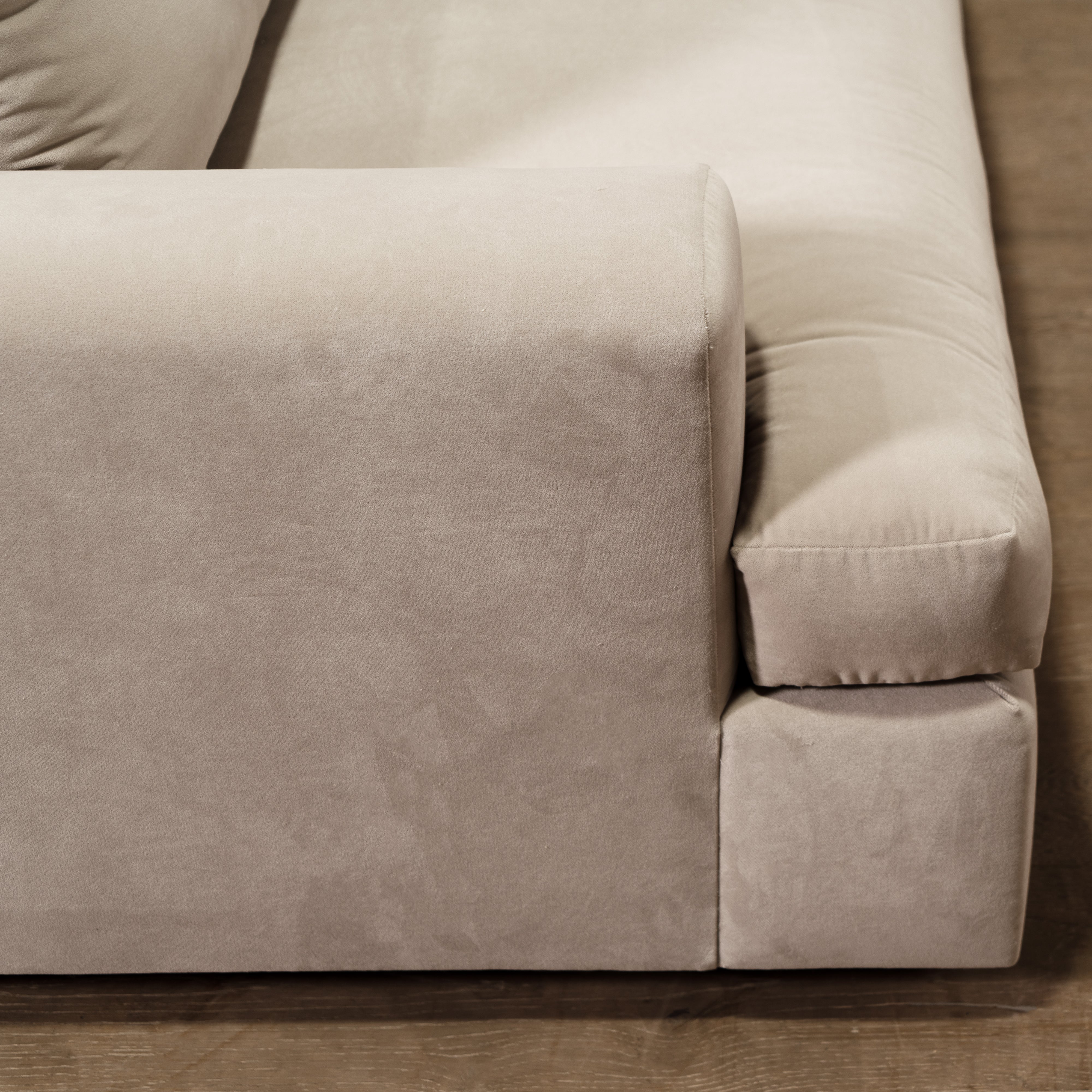 As Shown: in Sky Flax, Mint White Natural finish.