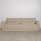 As Shown: Canyon Sand, Base in Mint White Natural