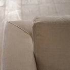 As Shown: Canyon Sand, Base in Mint White Natural