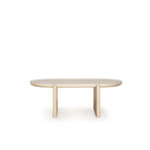 As Shown: Oak finished in Beach White (Discontinued Finish).