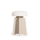 As Shown: in Mila Sugar, Mint White Natural oak finish.