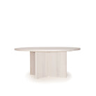 As Shown: in Large, oak finished in Mint White Super White.
