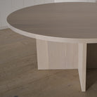 As Shown: in Large, oak finished in Mint White Super White.