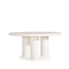 As Shown: 8 step limestone micro coat, White.