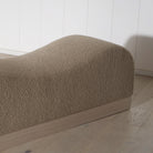 As Shown: in Sheepskin Toast. Oak finished in Mint White / Super White.
