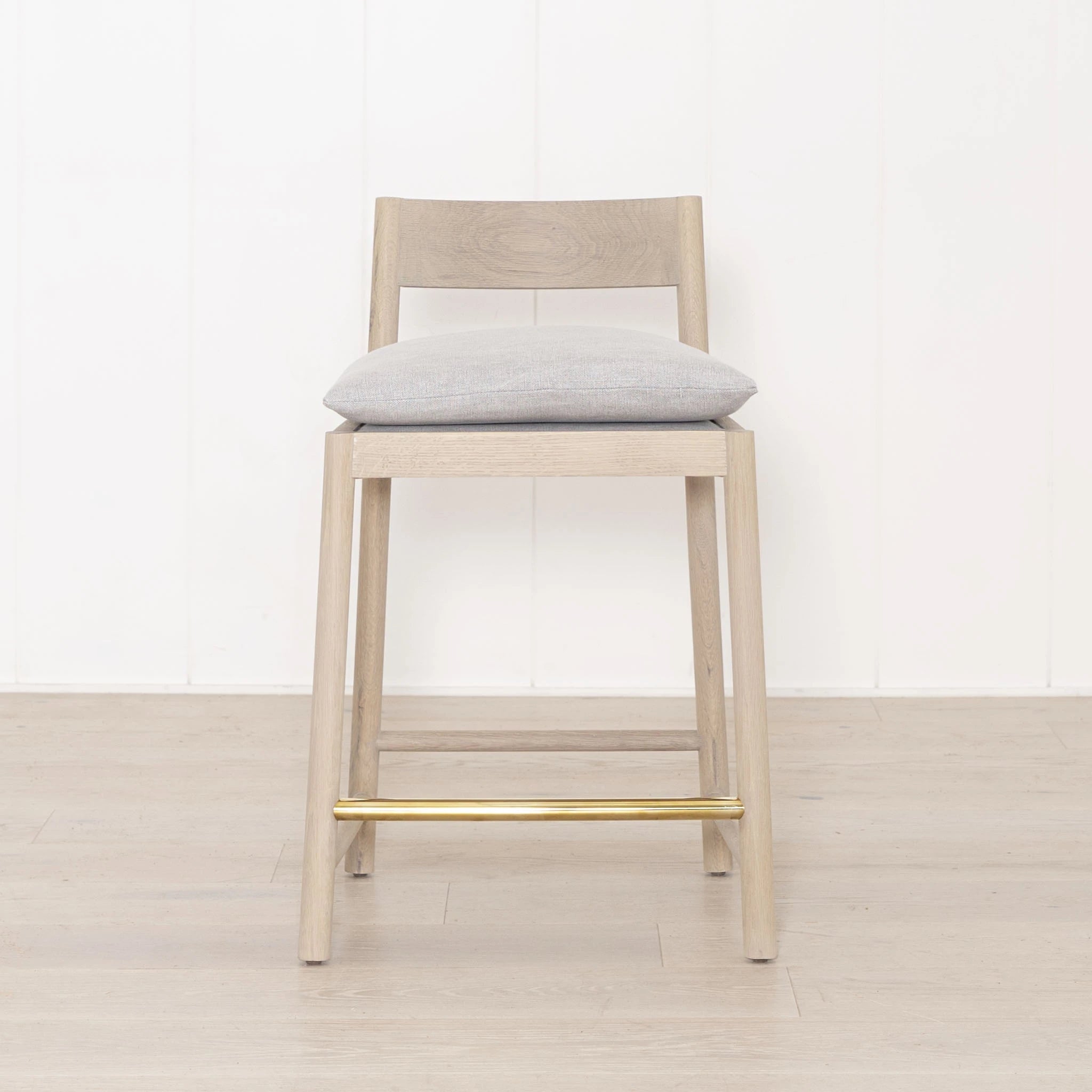 As Shown: in Mint White Natural with COM fabric cushion.