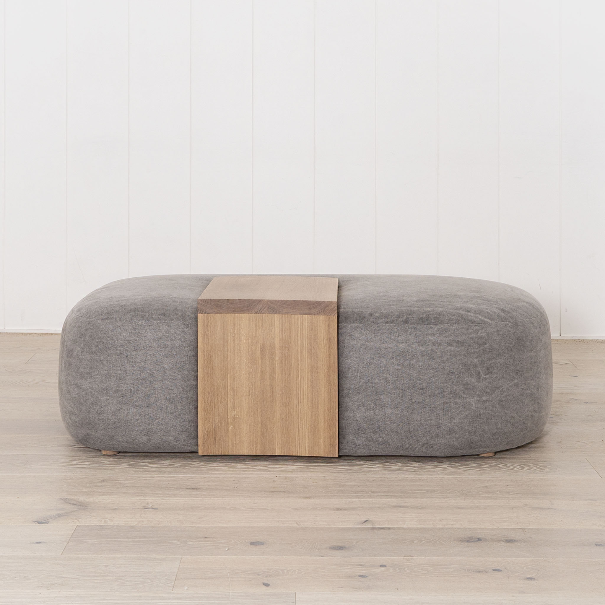 As Shown: in COM, custom oak finish