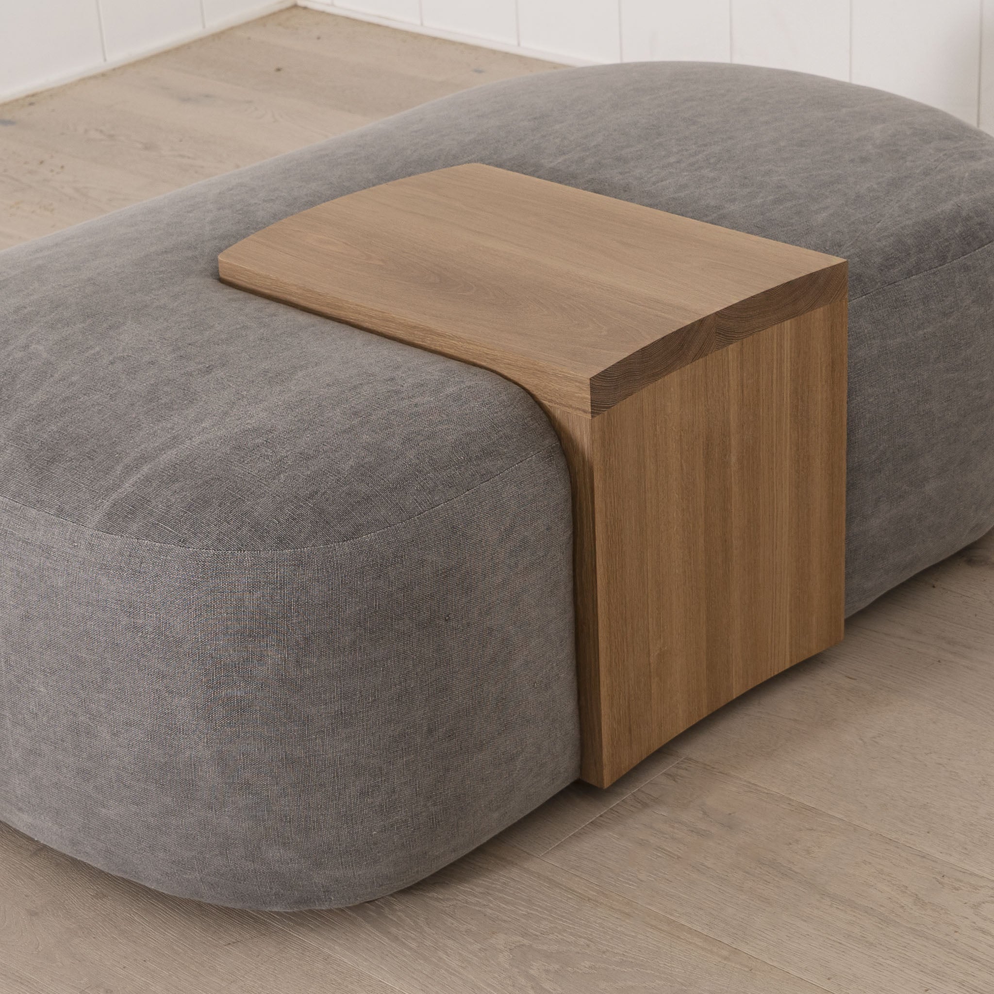 As Shown: in COM, custom oak finish