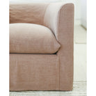 As Shown: in swivel, slipcovered Granby Clay