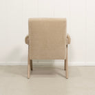 As Shown: in Canyon Sand, Oak finished in Mint White Natural.