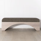 As Shown: in Bellamy Stone, oak finished in Mint White Super White.