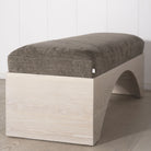 As Shown: in Bellamy Stone, oak finished in Mint White Super White.
