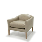 As Shown: in Mont Blanc Smoke leather. Oak finished in Mint White Natural