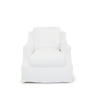 As Shown: Swivel,  in Slipcovered Frame White fabric