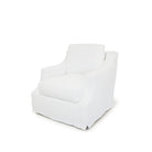 As Shown: Swivel,  in Slipcovered Frame White fabric