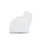 As Shown: Swivel,  in Slipcovered Frame White fabric