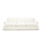 As Shown: in slipcovered Nomad Snow. And slipcovered Sheepskin Charcoal.