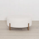 As Shown: in Ivory Shearling, oak finished in Mint White Super White