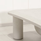 As Shown: in solid Ash wood wire brushed painted Revere Pewter