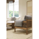 As Shown: in Bellamy Moss, oak finished in Mint White Natural