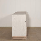 As Shown: Variant 1: (Body) Ash wire brushed in Revere Pewter, (Base) Oak stained in Mint White Natural
