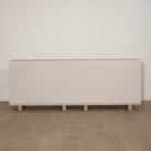 As Shown: Variant 1: (Body) Ash wire brushed in Revere Pewter, (Base) Oak stained in Mint White Natural