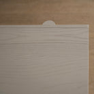 As Shown: Variant 1: (Body) Ash wire brushed in Revere Pewter, (Base) Oak stained in Mint White Natural