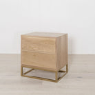 As Shown: in Mint White Natural and brass base.
