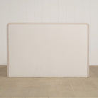 As Shown: in Parker Sand, oak finished in Mint White Super White.