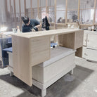 As Shown: in Mint White Natural finish
